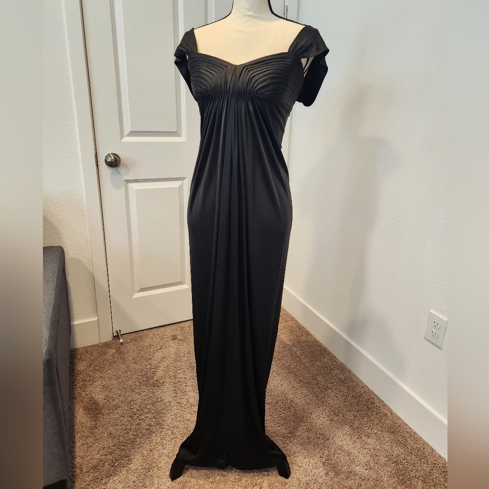 BCBGMaxAzria Elegant Black Maxi Gown Dress